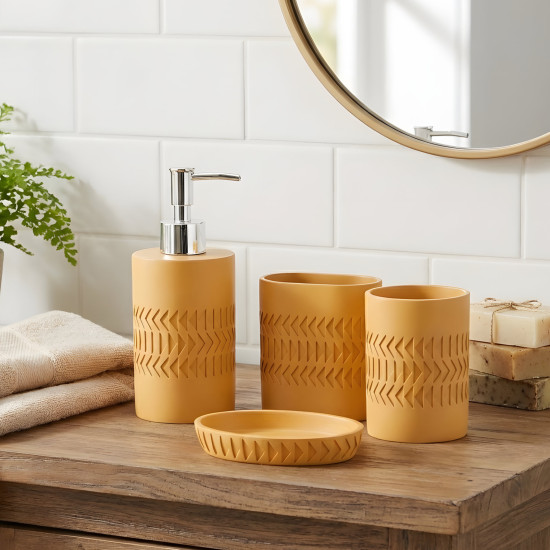 Ceramic Bathroom Set - 4 Pcs